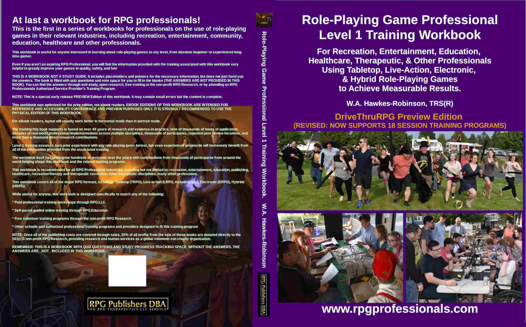 Status Update on the Role-Playing Game Professional Books, Apps, and more - Cover Image
